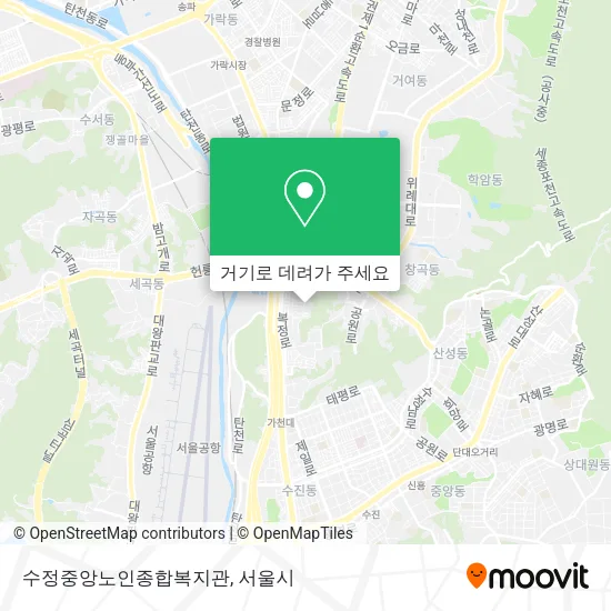 수정중앙노인종합복지관 지도
