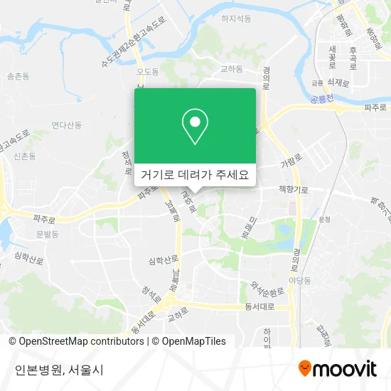 인본병원 지도