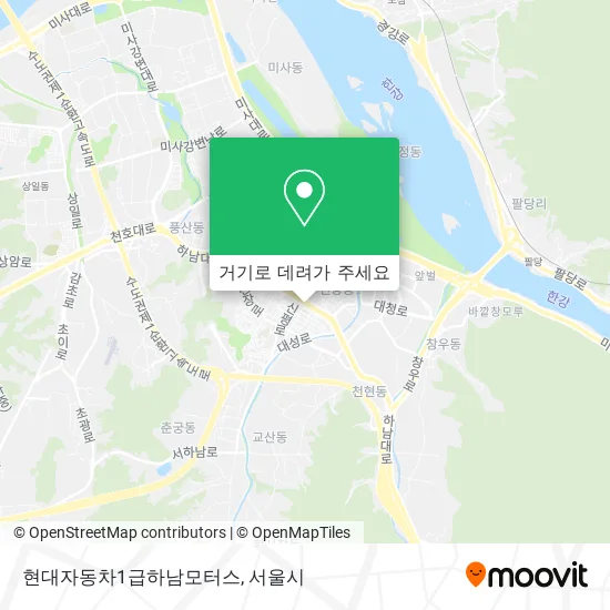 현대자동차1급하남모터스 지도