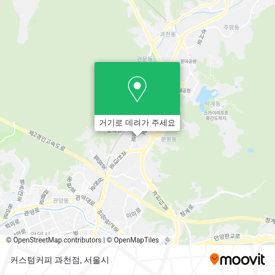커스텀커피 과천점 지도