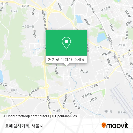 호매실사거리 지도