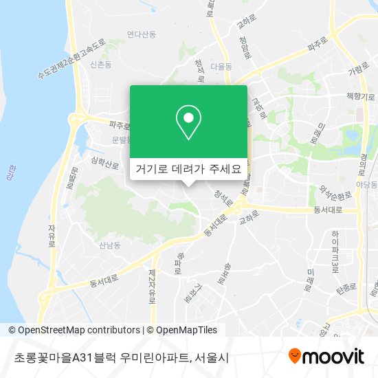 초롱꽃마을A31블럭 우미린아파트 지도