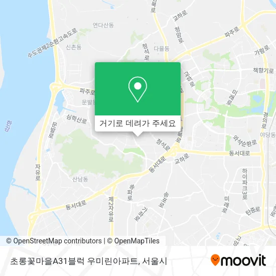 초롱꽃마을A31블럭 우미린아파트 지도