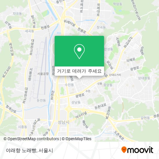 야래향 노래빵 지도