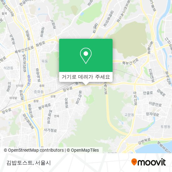 김밥토스트 지도