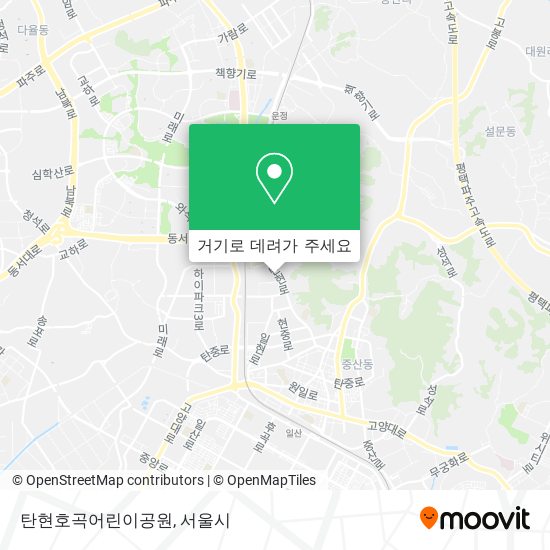 탄현호곡어린이공원 지도