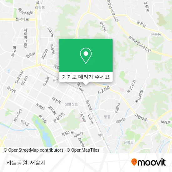하늘공원 지도