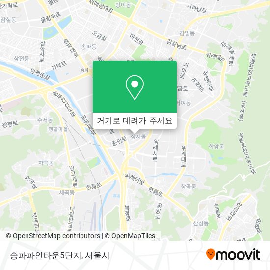 송파파인타운5단지 지도