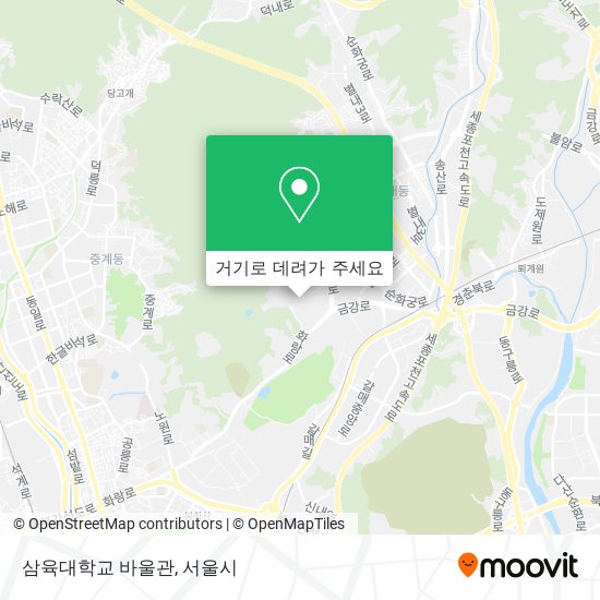 삼육대학교 바울관 지도
