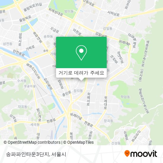 송파파인타운3단지 지도