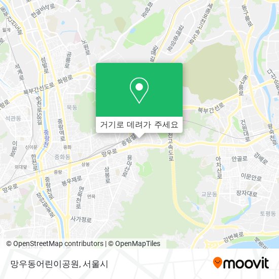 망우동어린이공원 지도