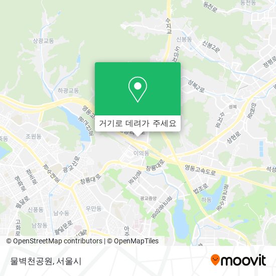 물벽천공원 지도
