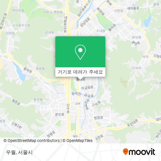 우월 지도