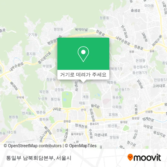 통일부 남북회담본부 지도