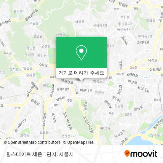 힐스테이트 세운 1단지 지도