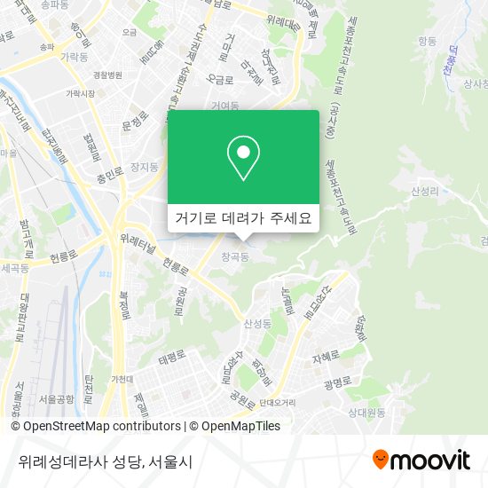 위례성데라사 성당 지도