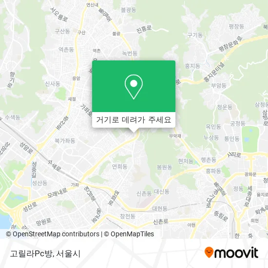 고릴라Pc방 지도
