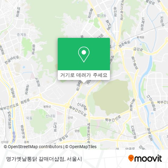명가옛날통닭 갈매더샵점 지도