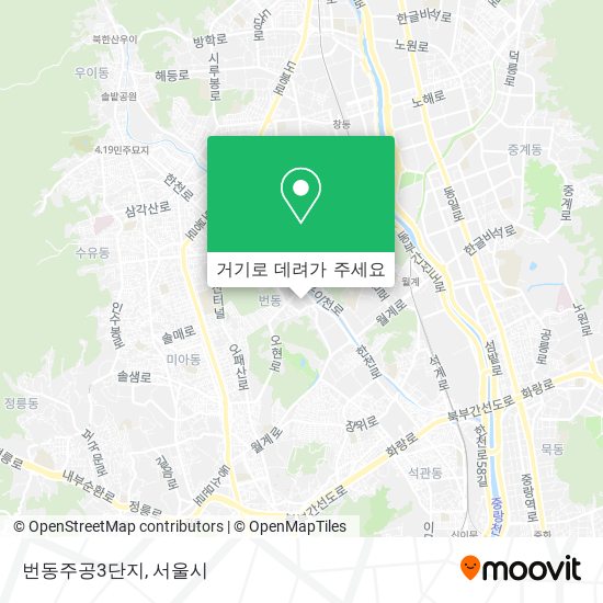 번동주공3단지 지도