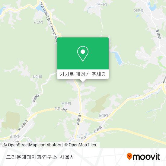 크라운해태제과연구소 지도