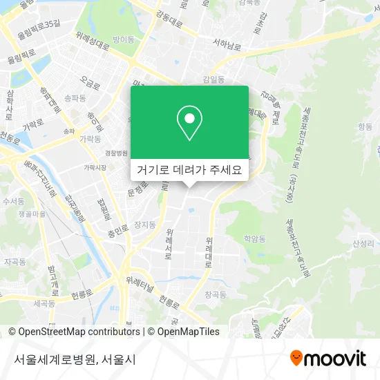 서울세계로병원 지도