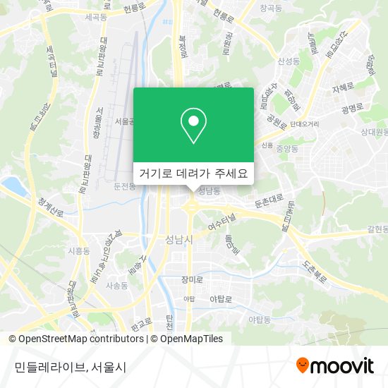 민들레라이브 지도