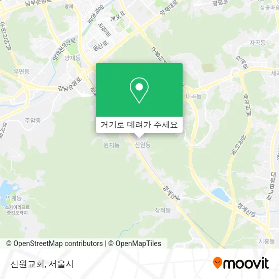 신원교회 지도