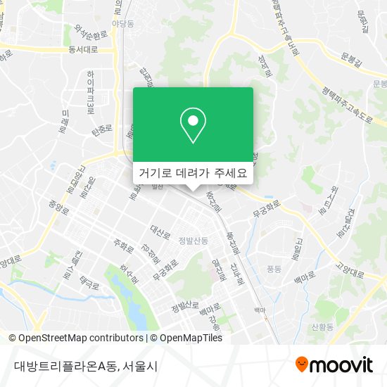 대방트리플라온A동 지도