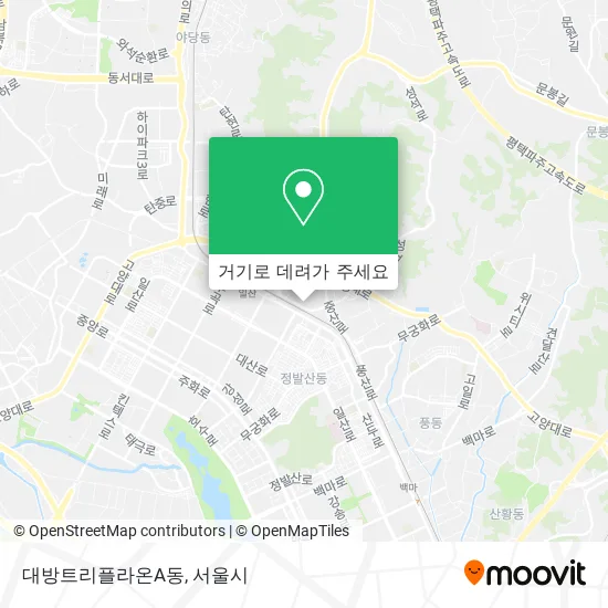 대방트리플라온A동 지도