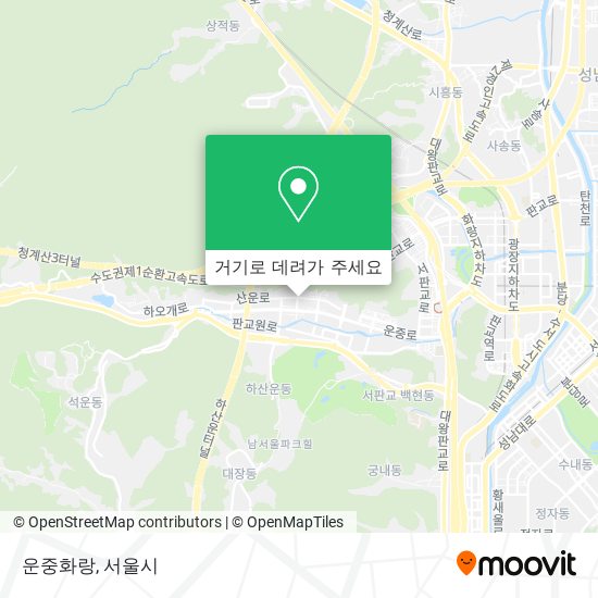 운중화랑 지도