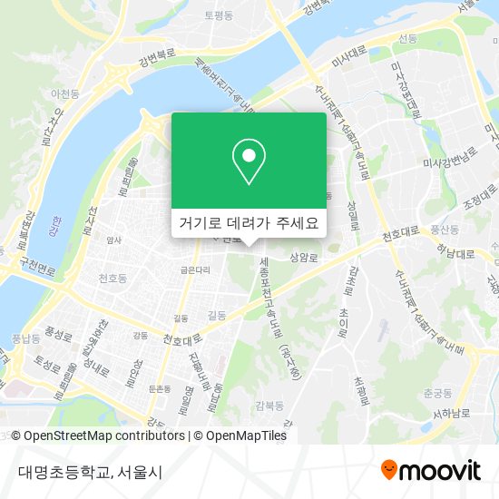 대명초등학교 지도