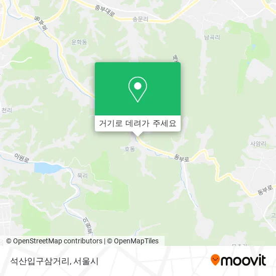 석산입구삼거리 지도