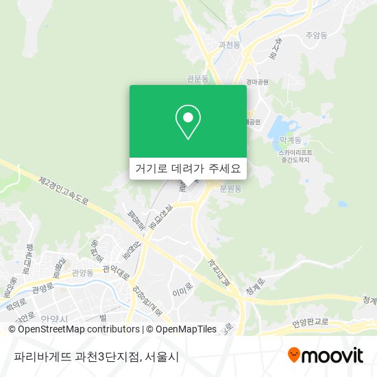 파리바게뜨 과천3단지점 지도