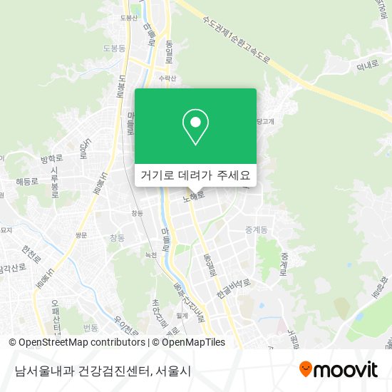 남서울내과 건강검진센터 지도