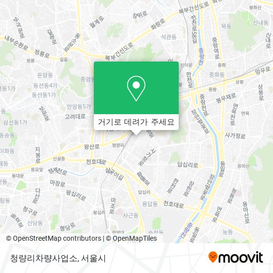 청량리차량사업소 지도