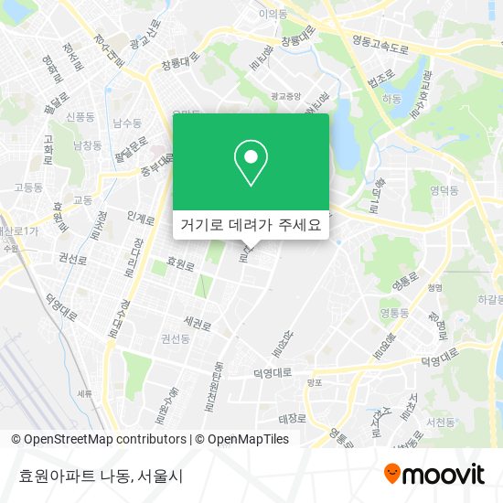 효원아파트 나동 지도