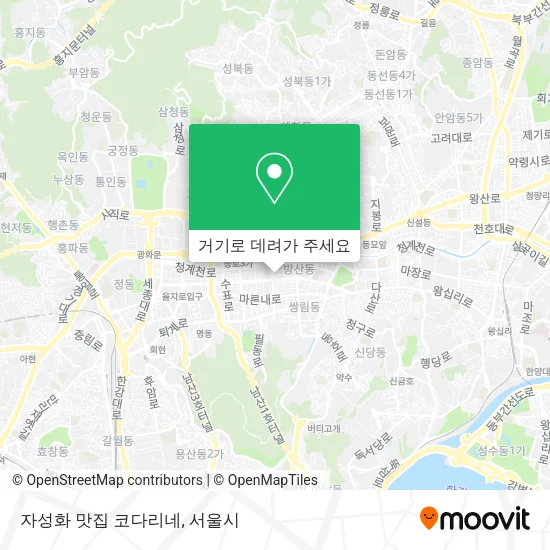 자성화 맛집 코다리네 지도