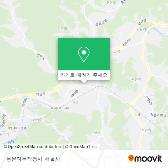 용문다목적청사 지도