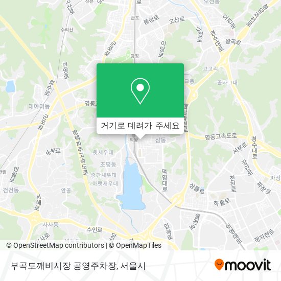 부곡도깨비시장 공영주차장 지도