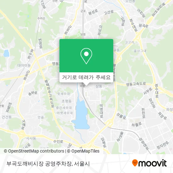 부곡도깨비시장 공영주차장 지도