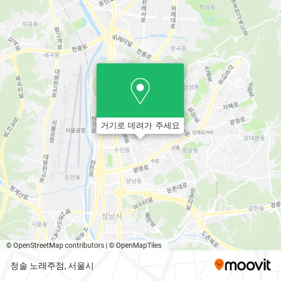 청솔 노래주점 지도