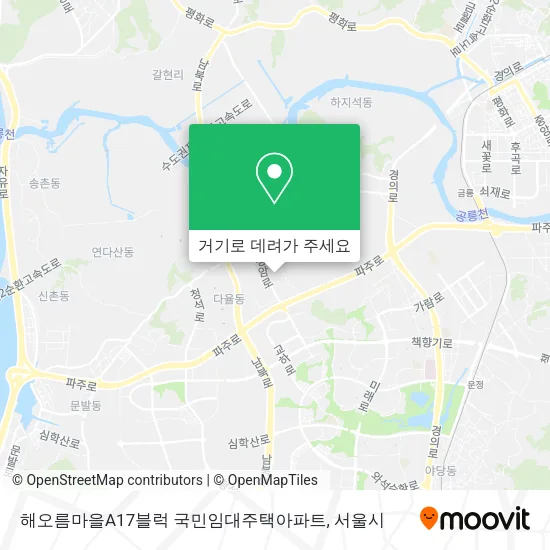 해오름마을A17블럭 국민임대주택아파트 지도