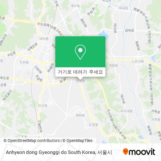 Anhyeon dong Gyeonggi do South Korea 지도
