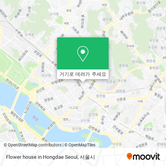 Flower house in Hongdae Seoul 지도