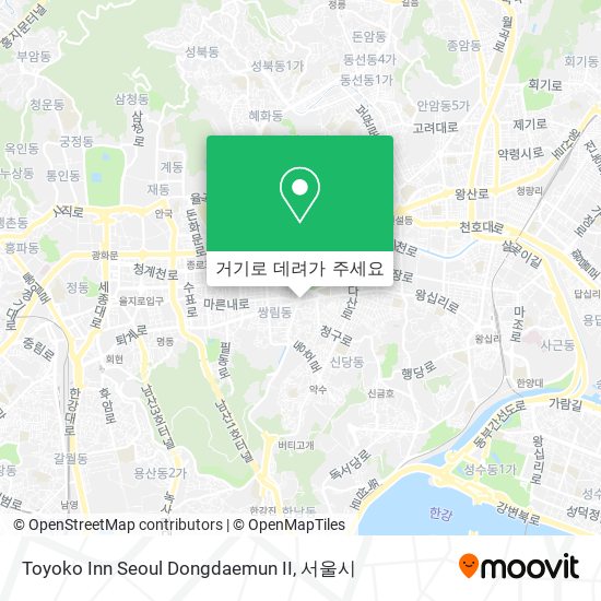 Toyoko Inn Seoul Dongdaemun II 지도
