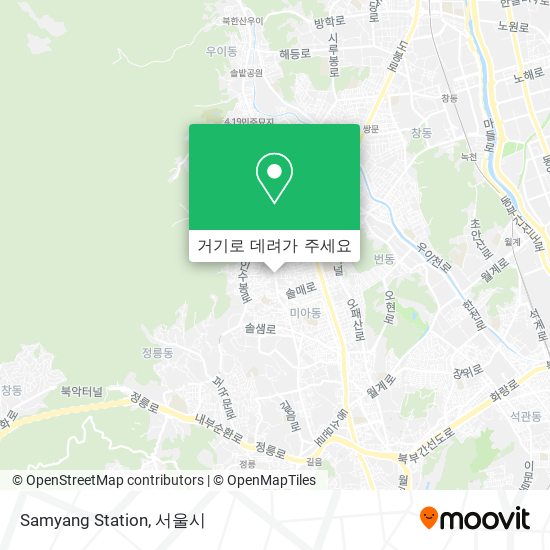 Samyang Station 지도