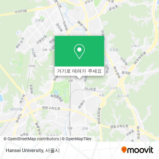 Hansei University 지도