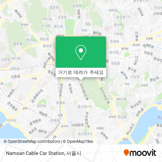 Namsan Cable Car Station 지도