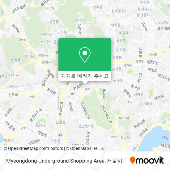 Myeongdong Underground Shopping Area 지도