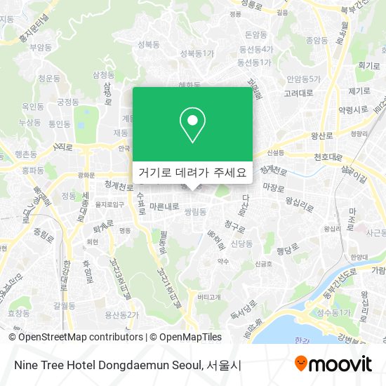 Nine Tree Hotel Dongdaemun Seoul 지도